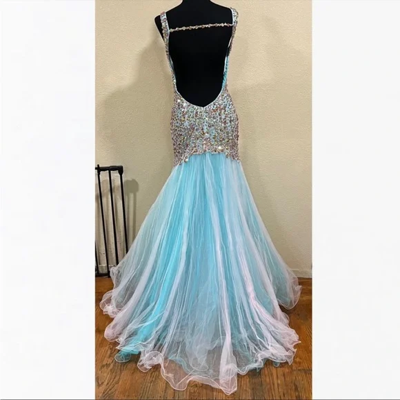 Sherri Hill | Dresses | Nwt New Sherry Hills Beaded Mermaid Tulle Formal  Dress | Poshmark